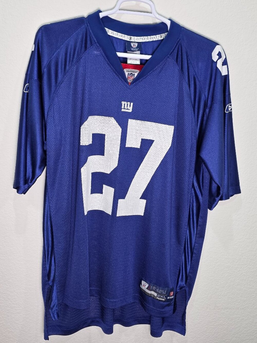 Reebok NFL New York Giants Brandon Jacobs Jersey Size 2XL Blue 27